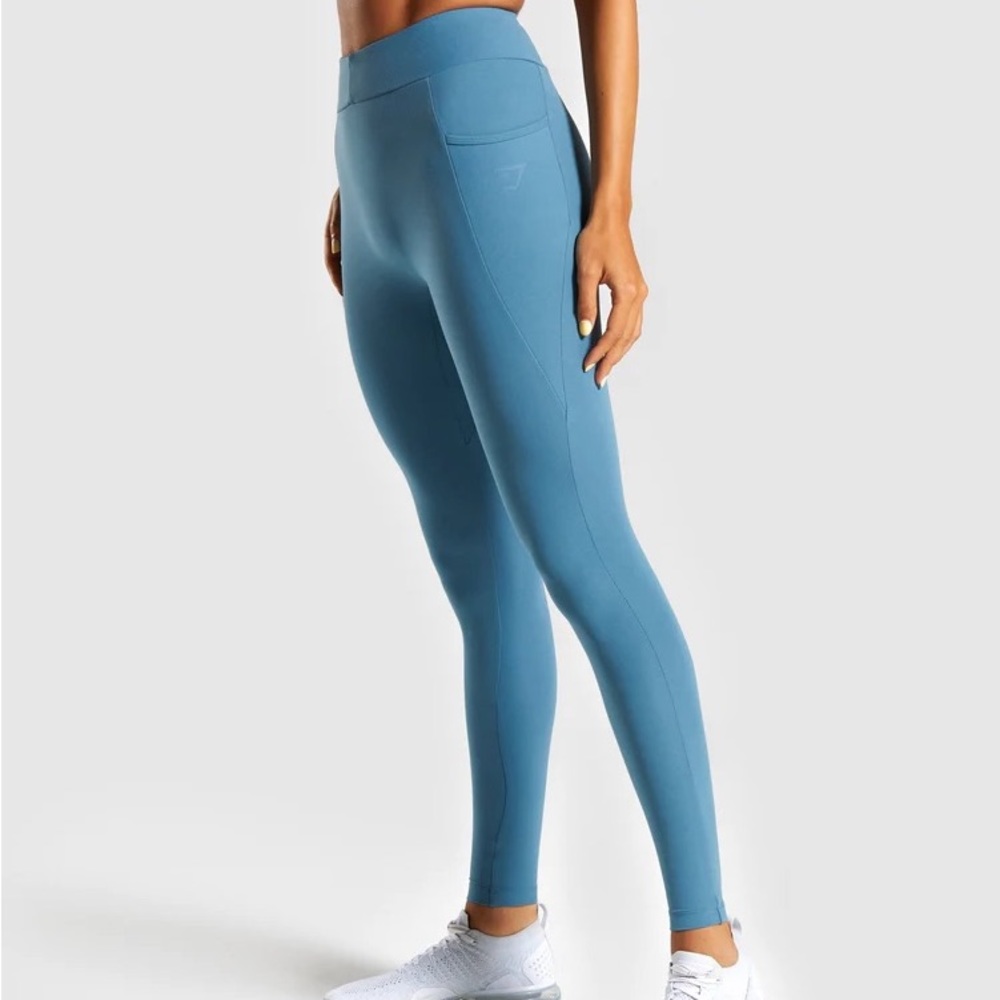 Gymshark Sculpt Leggings (Smokey Teal) - Picture 8 of 8
